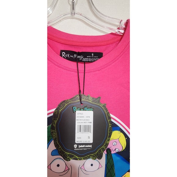 rick and morty pink shirt small men - Picture 6 of 7
